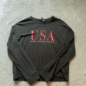 H&M USA SF Black Sweater S